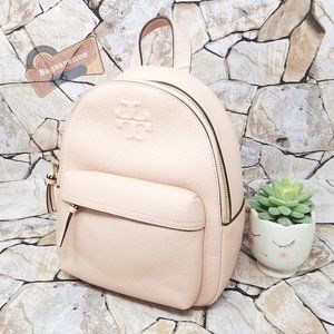 #bagsavenue Christmas Thea Mini Leather Backpack Pink Quartz Tory Burch